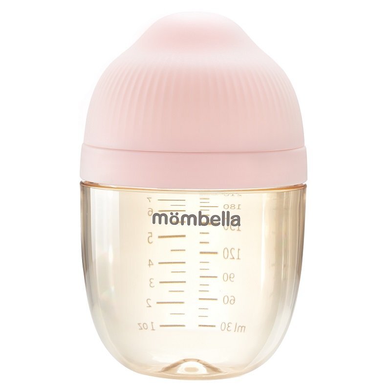 Mombella Biberon Anticolici Brest-Like 210ml Tetina M flux mediu PPSU Old Roze