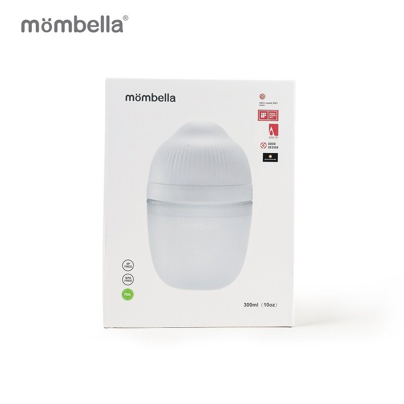 Mombella Biberon Anticolici Brest-Like 300ml Tetina 360 XL Hrana Densa 100 Silicon Ivory