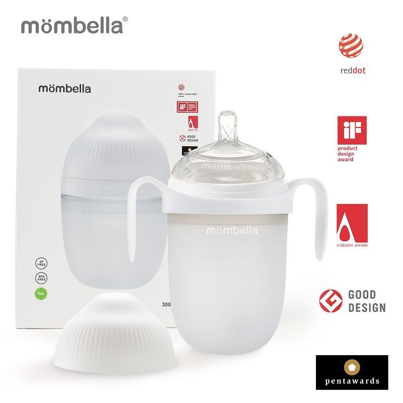 Mombella Biberon Anticolici Brest-Like 300ml Tetina 360 XL Hrana Densa 100 Silicon Ivory