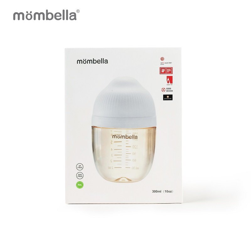 Mombella Biberon Anticolici Brest-Like 300ml Tetina 360 XL Hrana Densa PPSU Ivory