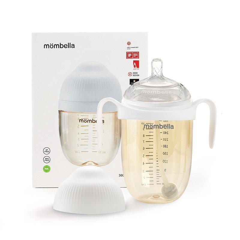 Mombella Biberon Anticolici Brest-Like 300ml Tetina 360 XL Hrana Densa PPSU Ivory
