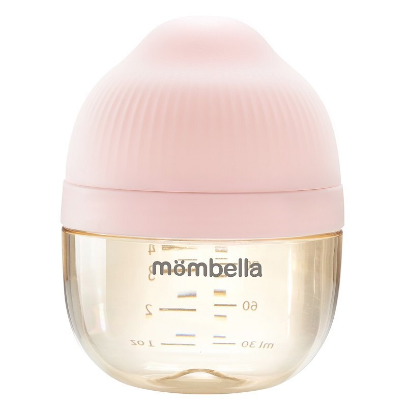 Mombella Biberon Anticolici Brest-Like PPSU Old Roze Tetina S flux lent 120mlkk