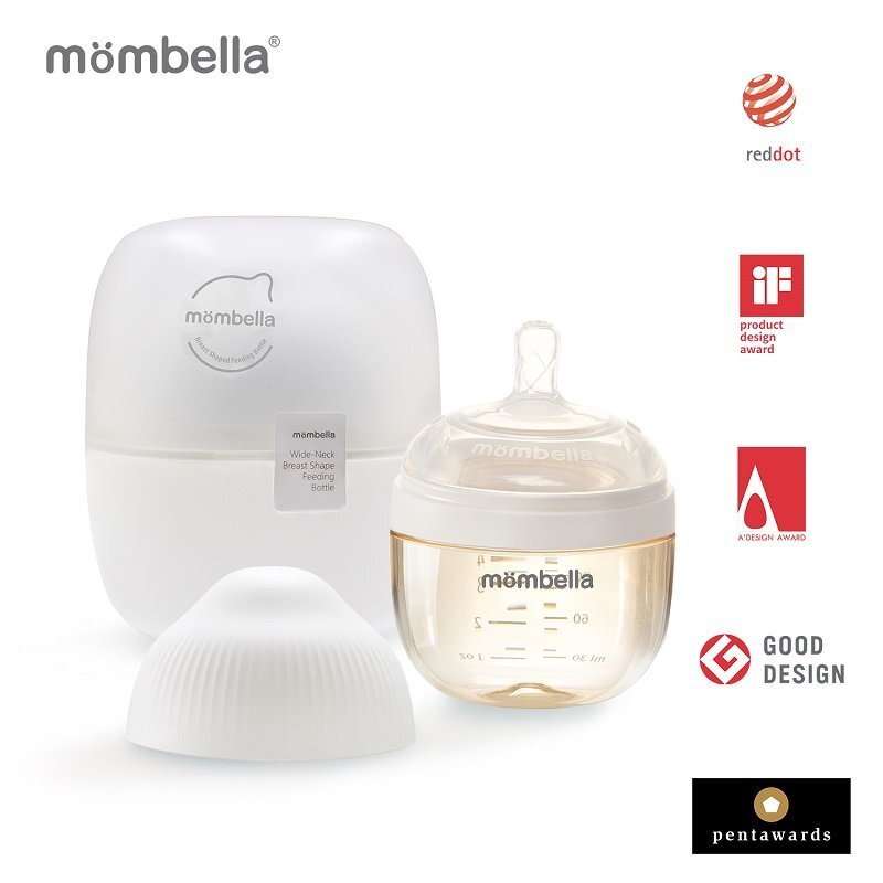 Mombella Biberon Anticolici Brest-Like120ml Tetina S flux lent PPSU Ivory