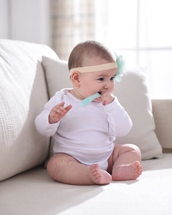Mombella Lingurita silicon albastru