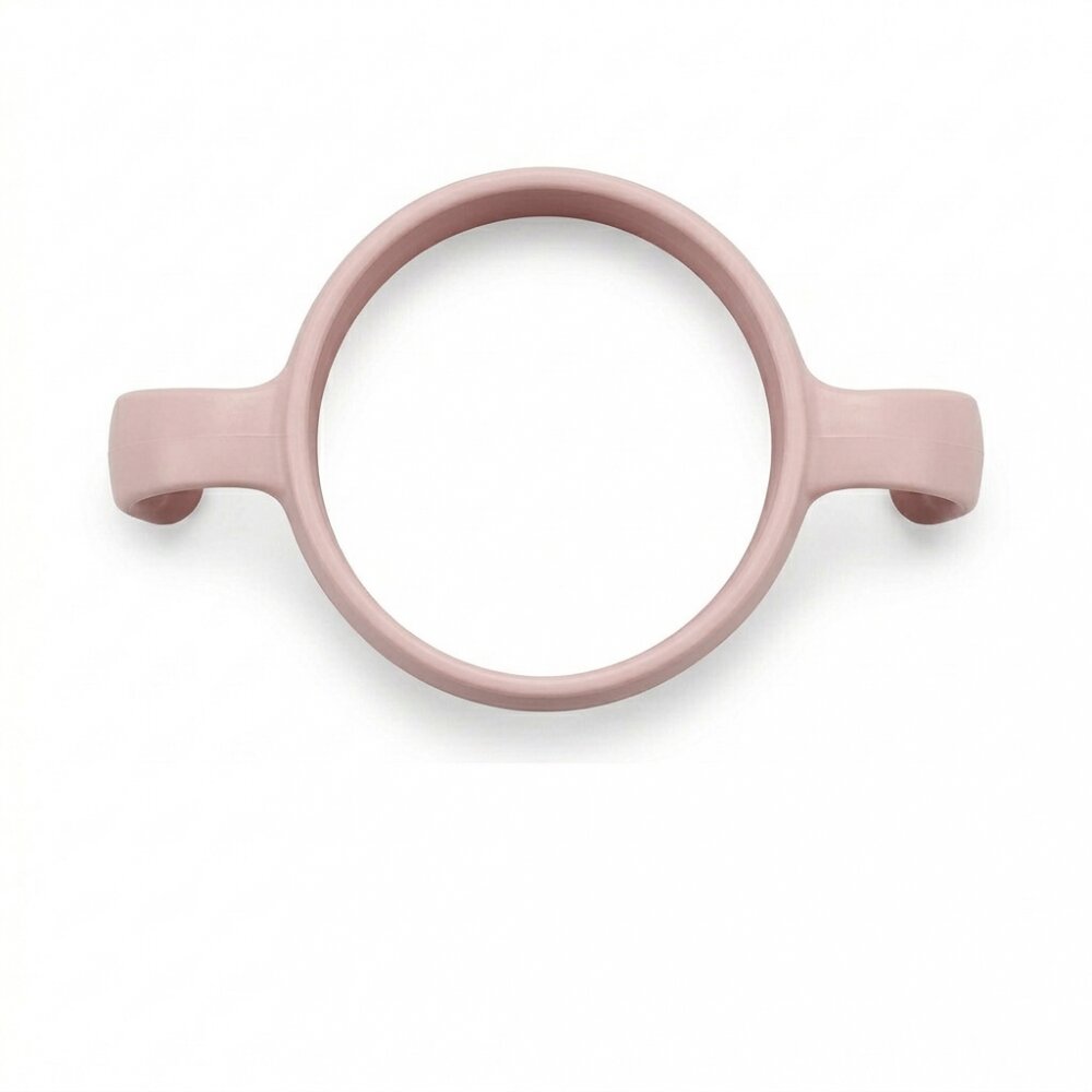 Mombella Maner ergonomic si pai pentru biberon 300 ml Breast Like Old Rose