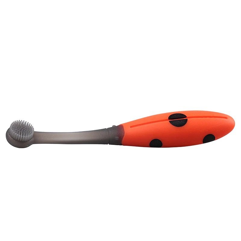 Mombella Periuta de dinti din silicon pentru antrenament 6 luni+ Buburuza