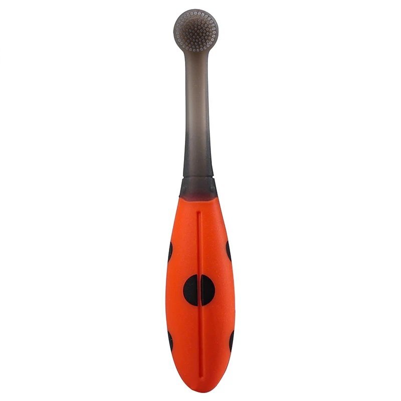 Mombella Periuta de dinti din silicon pentru antrenament 6 luni+ Buburuza