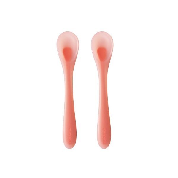 Mombella Set 2 lingurite silicon roz