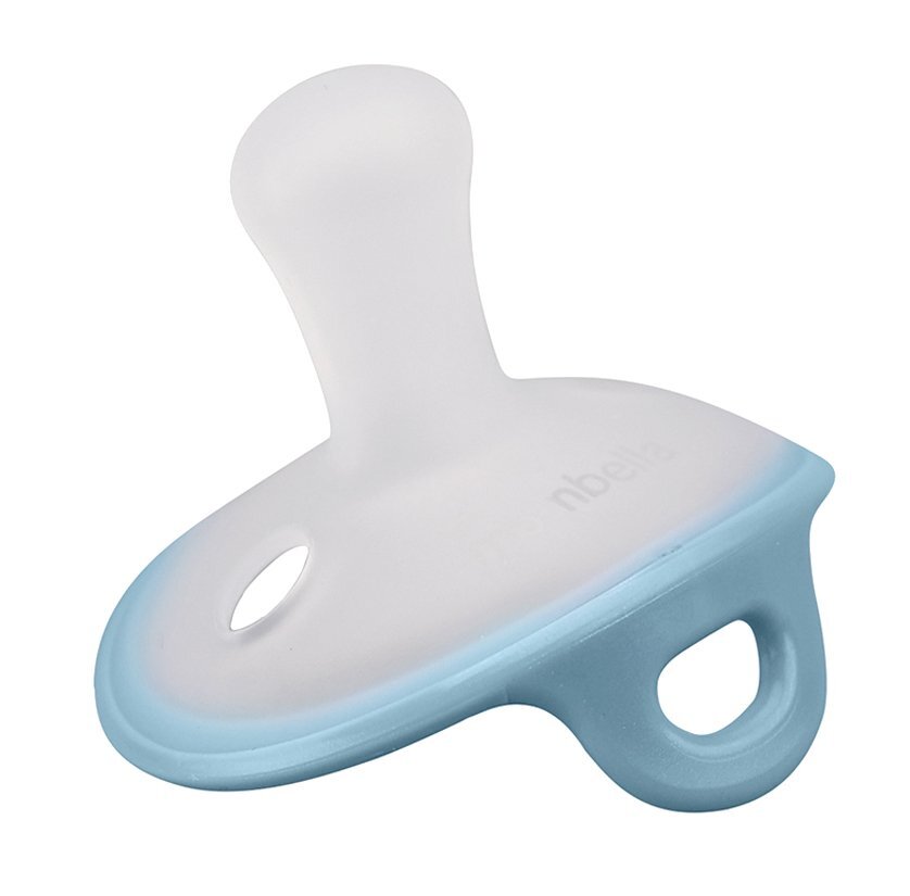 Mombella Suzeta deschisa din silicon cutie de depozitare ultra-usoara 0-6 luni Ciupercuta Nile blue