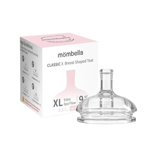 Mombella Tetina biberon Classic anti-colici flux consistent XL 9 luni+
