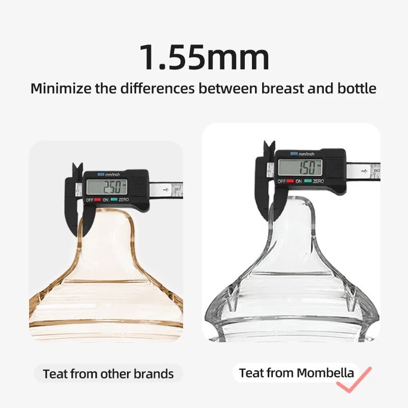 Mombella Tetina biberon Classic anti-colici flux rapid L 6 Luni +
