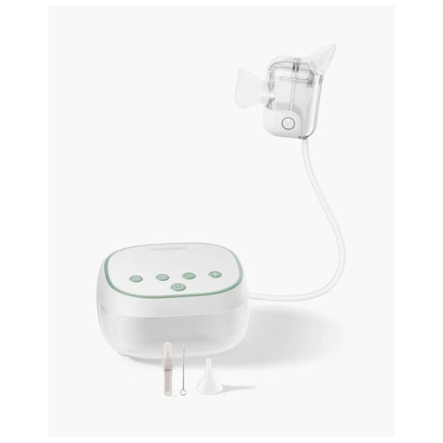 Momcozy Aspirator nazal electric BreezyClear Pro 2 in 1 pentru bebelusi cu functie difuzare pentru solutia salina