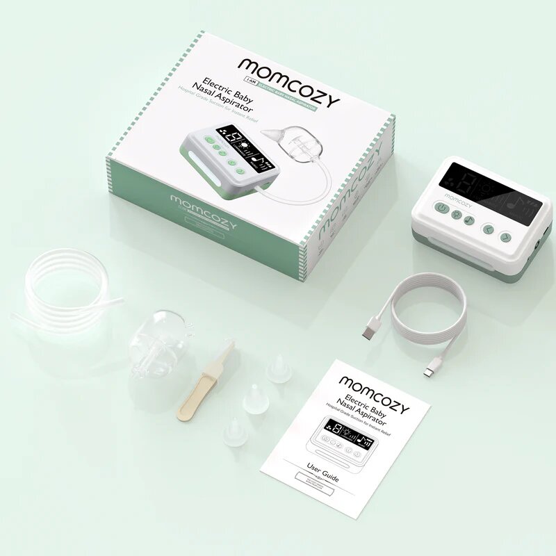Momcozy Aspirator nazal electric cu 9 trepte de aspiratie cu sunete si baterie de lunga durata Hospital grade