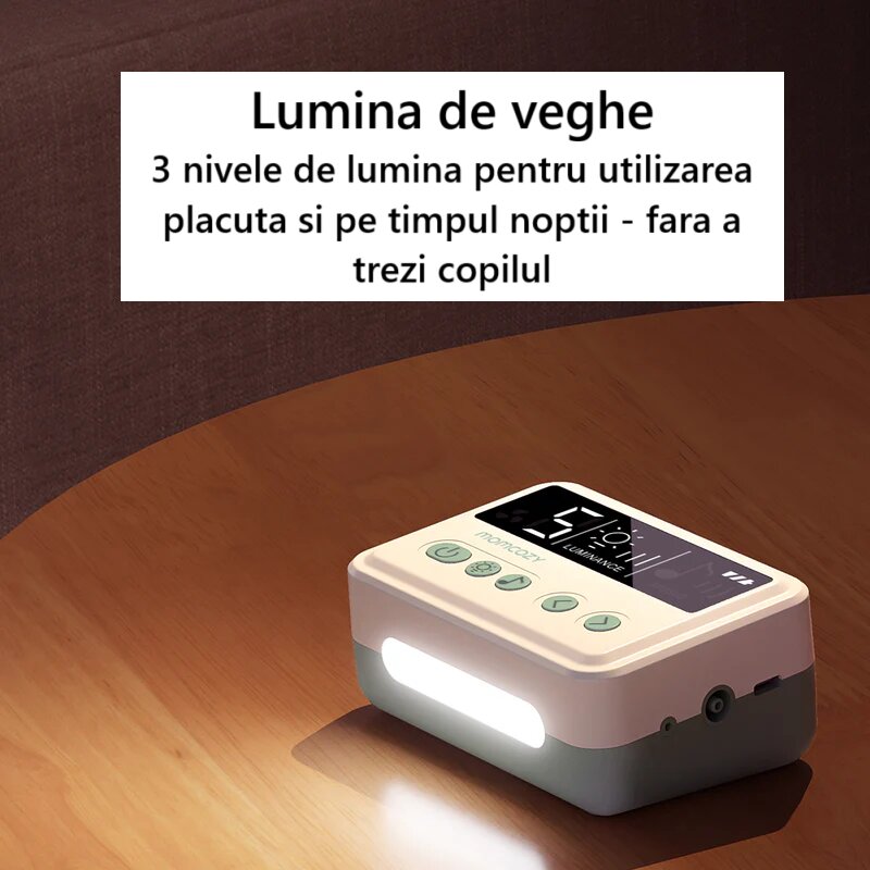 Momcozy Aspirator nazal electric cu 9 trepte de aspiratie cu sunete si baterie de lunga durata Hospital grade
