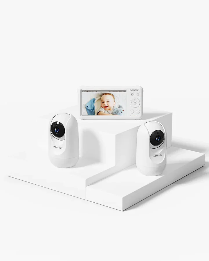 Momcozy Baby monitor audio video 1080P High NonWifi Dual camera BM01