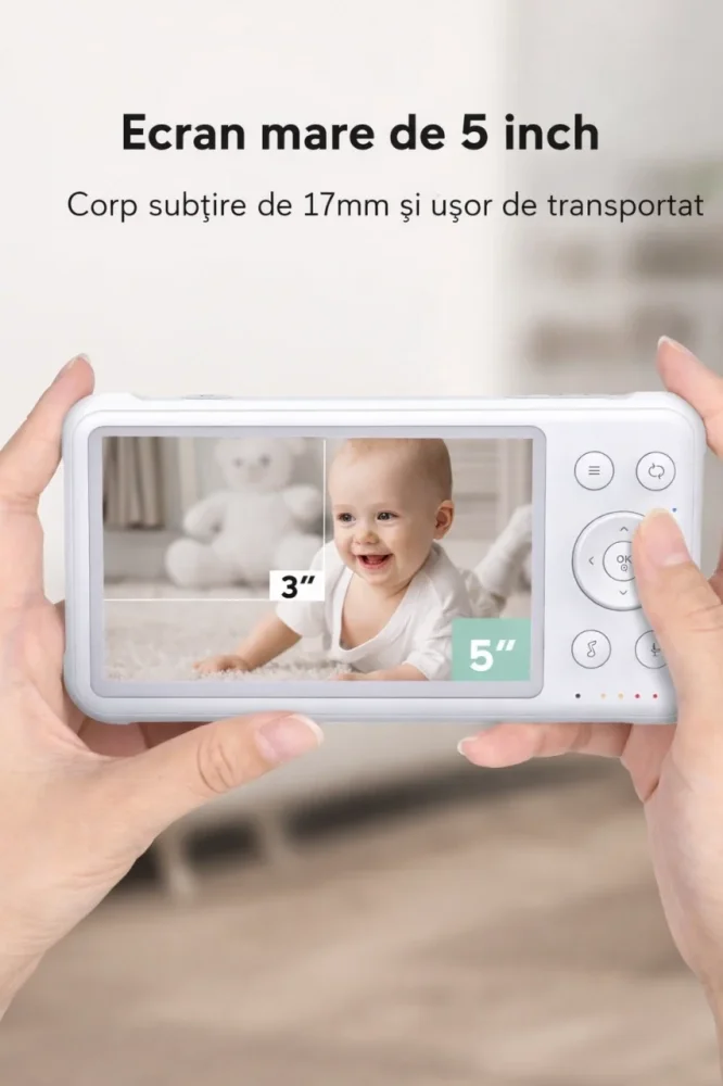 Momcozy Baby monitor audio video 1080P High NonWifi Dual camera BM01