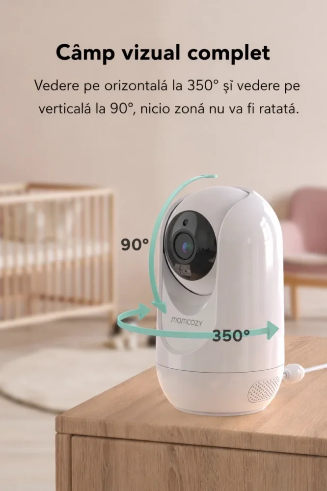 Momcozy Baby monitor audio video 1080P High NonWifi Dual camera BM01