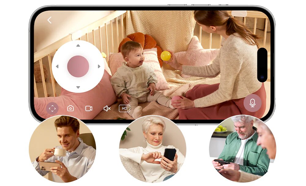 Momcozy Baby monitor audio video 5 inch Dual mode smart