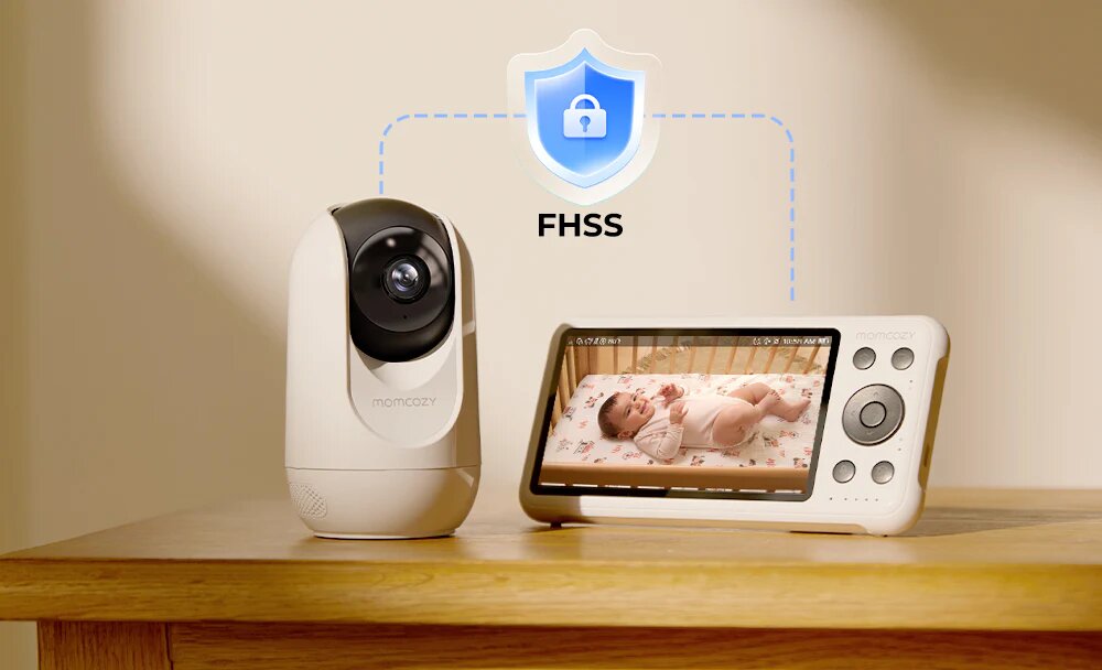 Momcozy Baby monitor audio video 5 inch Dual mode smart