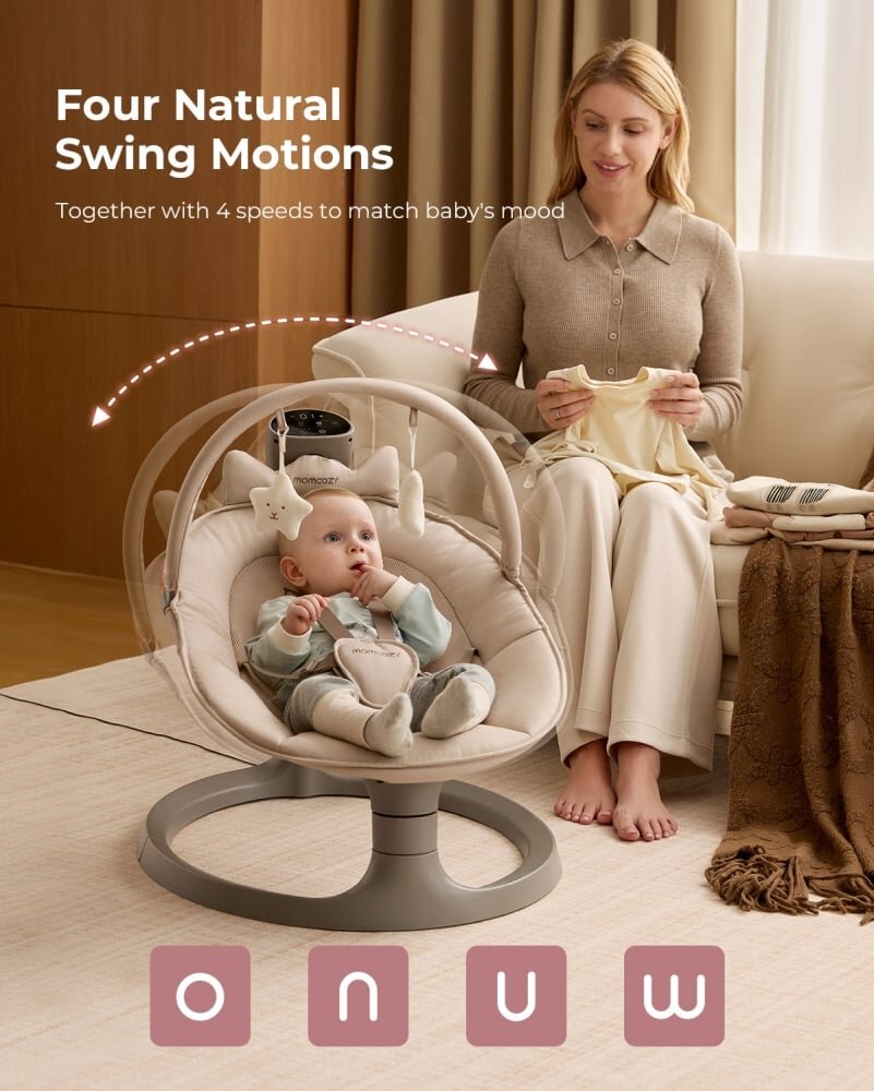 Momcozy Balansoar electric 2 in 1 pentru copii