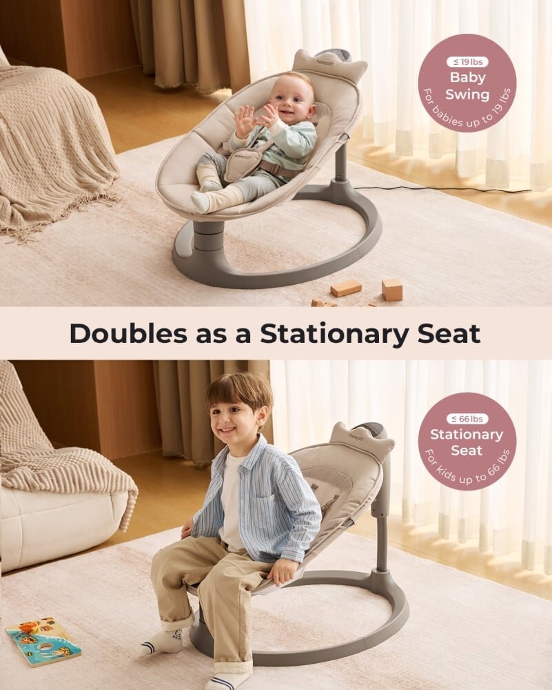 Momcozy Balansoar electric 2 in 1 pentru copii