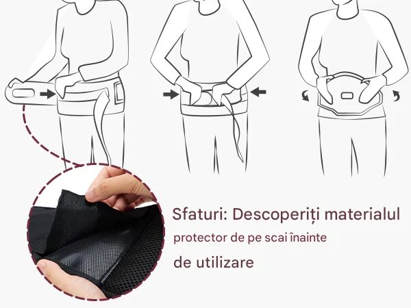 Momcozy Hip seat cu perna pentru sold cu suport lombar pentru parinti negru