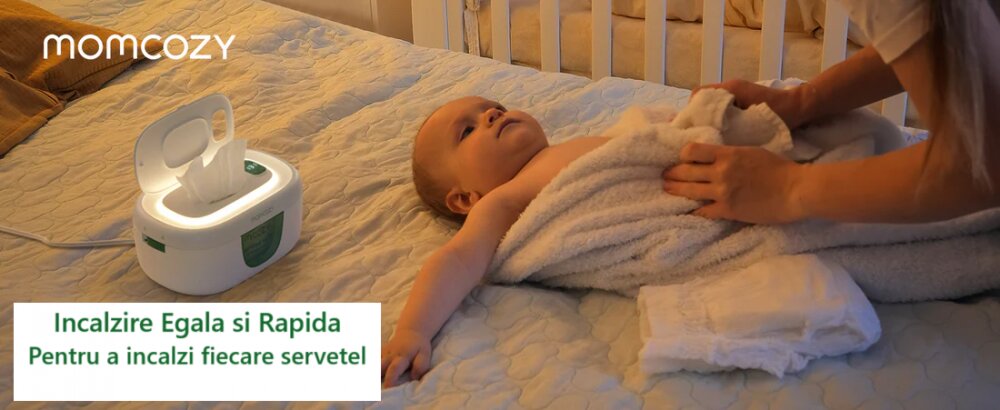Momcozy Incalzitor pentru servetele umede cu lumina