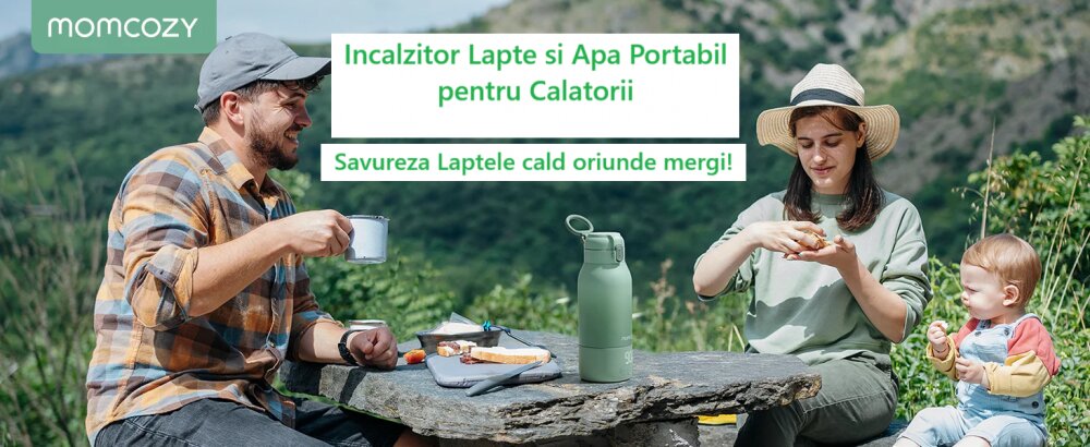 Momcozy Incalzitor portabil super rapid pentru lapte matern si apa 500 ml