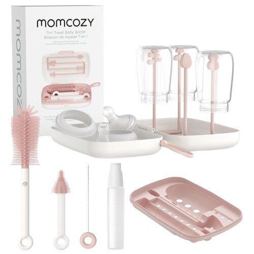 Momcozy Kit perii si uscator mobil 7 in 1 Pink