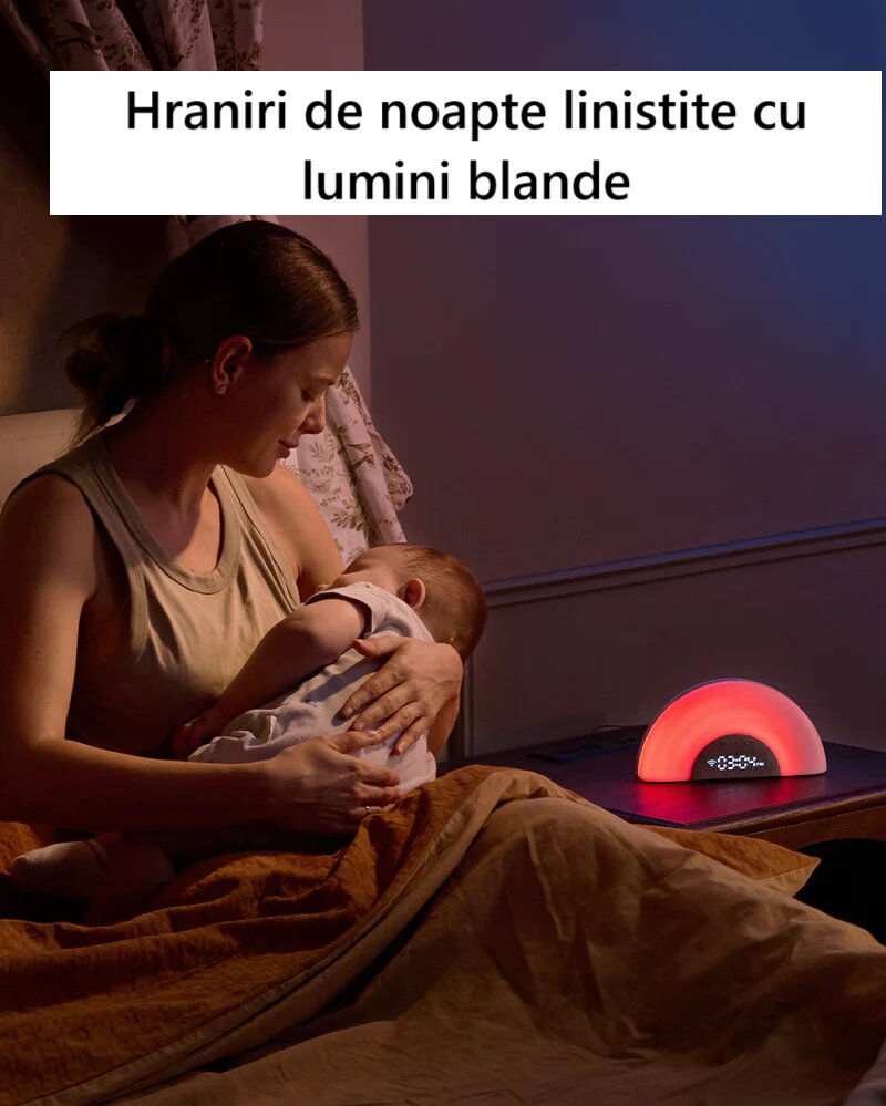 Momcozy Lampa DreamSync smart cu sunete si muzica rainbow light