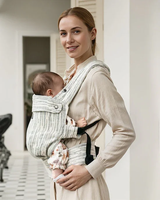 Momcozy Marsupiu ergonomic Gentletouch Jacquard din in premium