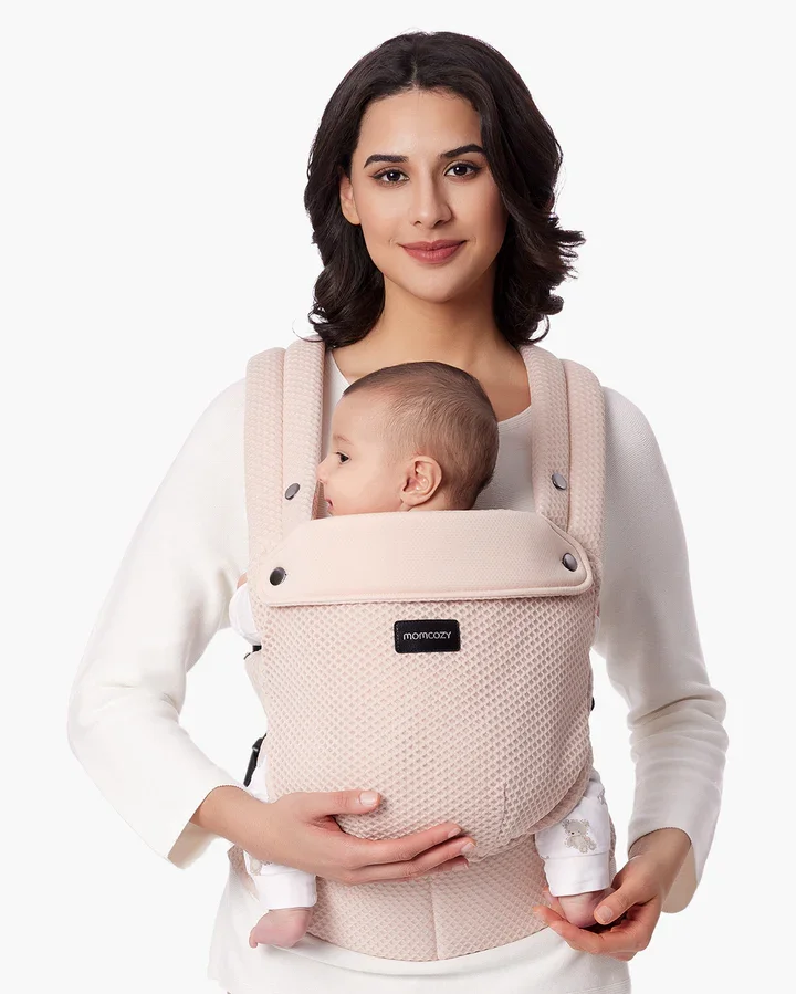 Momcozy Marsupiu ergonomic roz Air Mesh cozy si usor