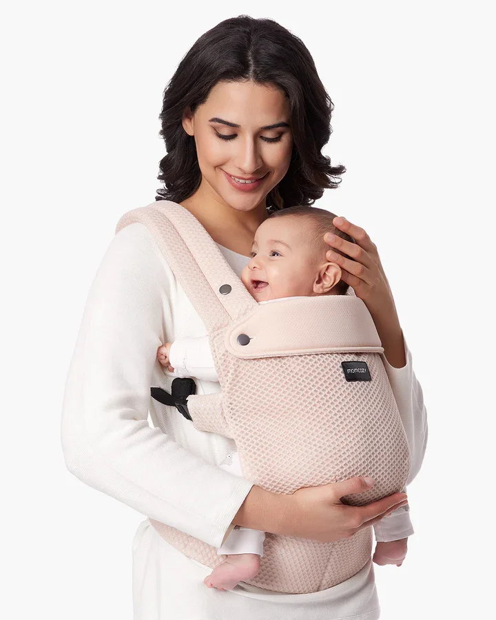 Momcozy Marsupiu ergonomic roz Air Mesh cozy si usor