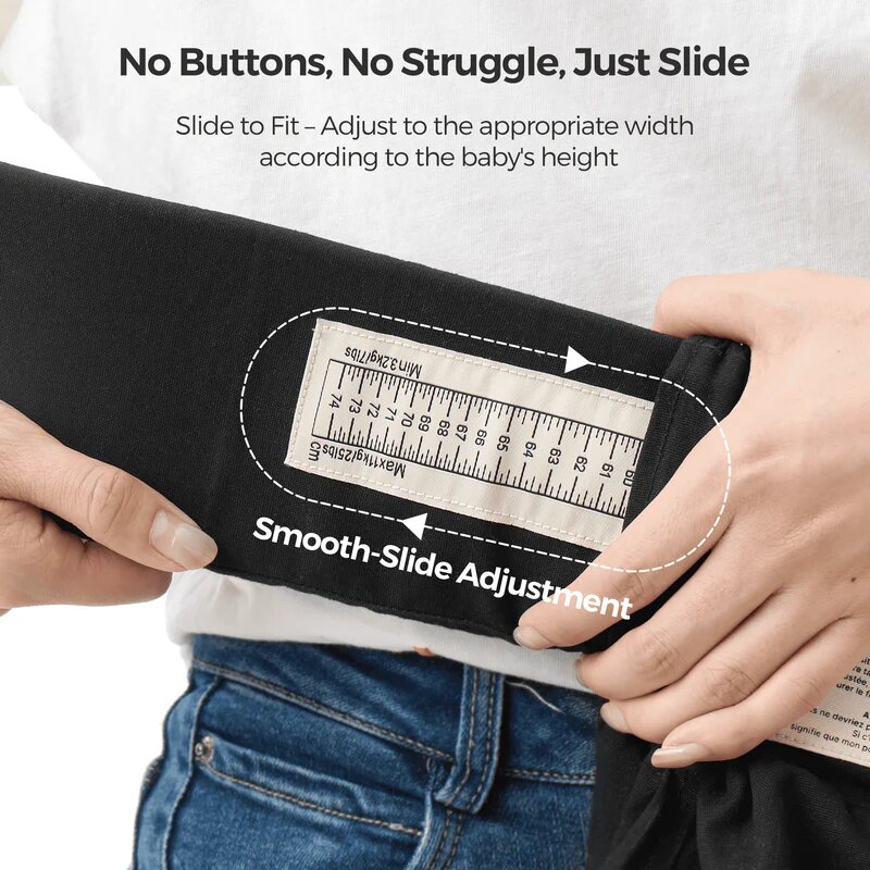Momcozy Marsupiu ergonomic WeeSnug pentru nou nascut Negru