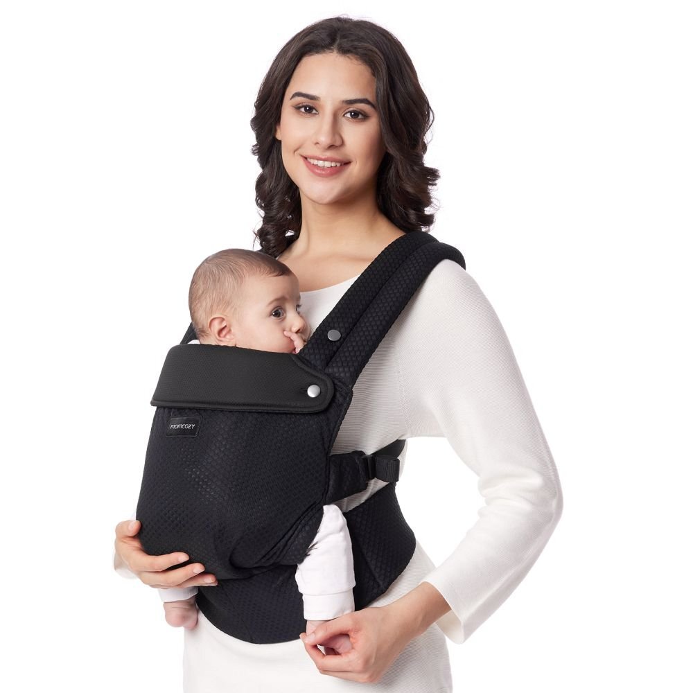 Momcozy Marsupiu pentru nou nascut Air Mesh black