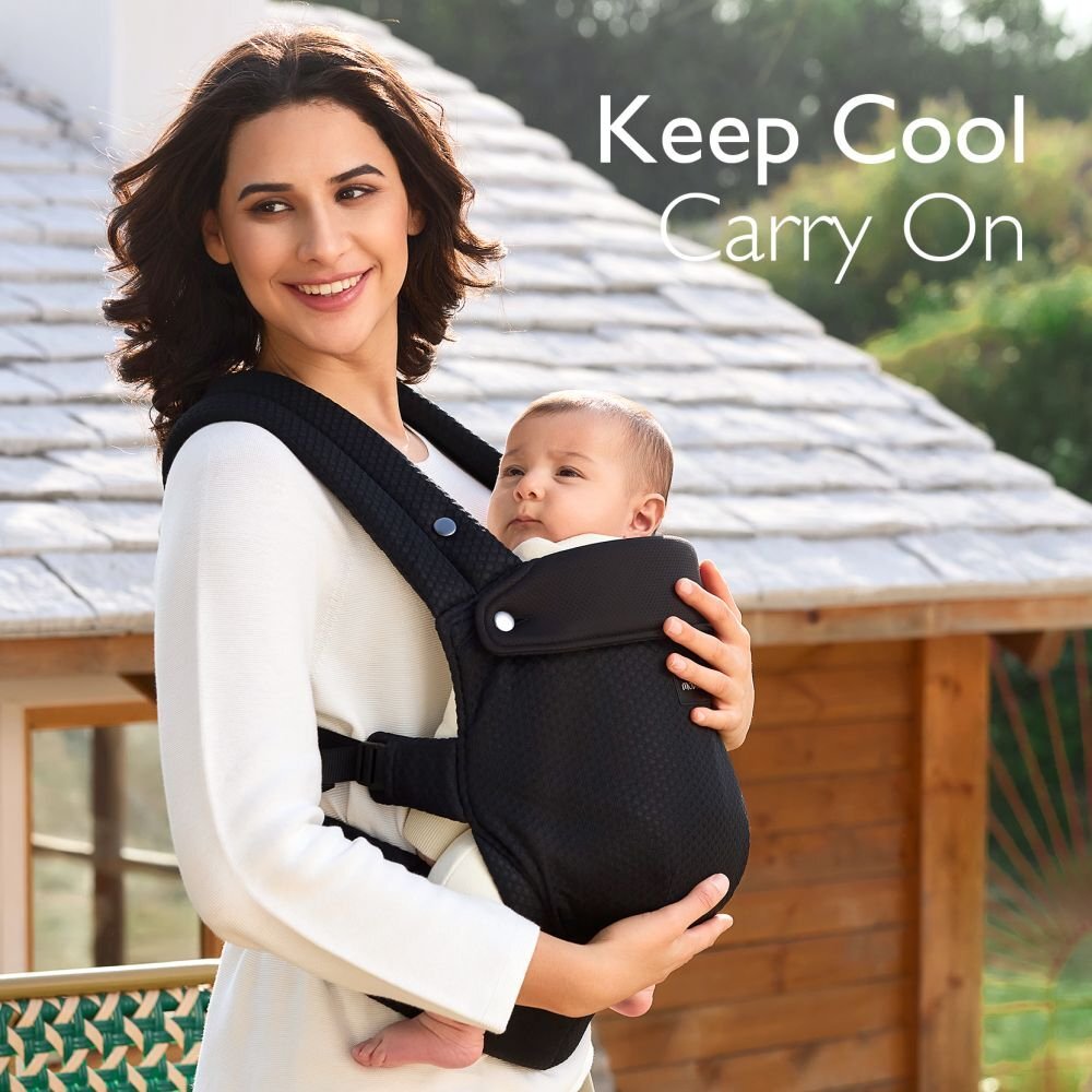 Momcozy Marsupiu pentru nou nascut Air Mesh black