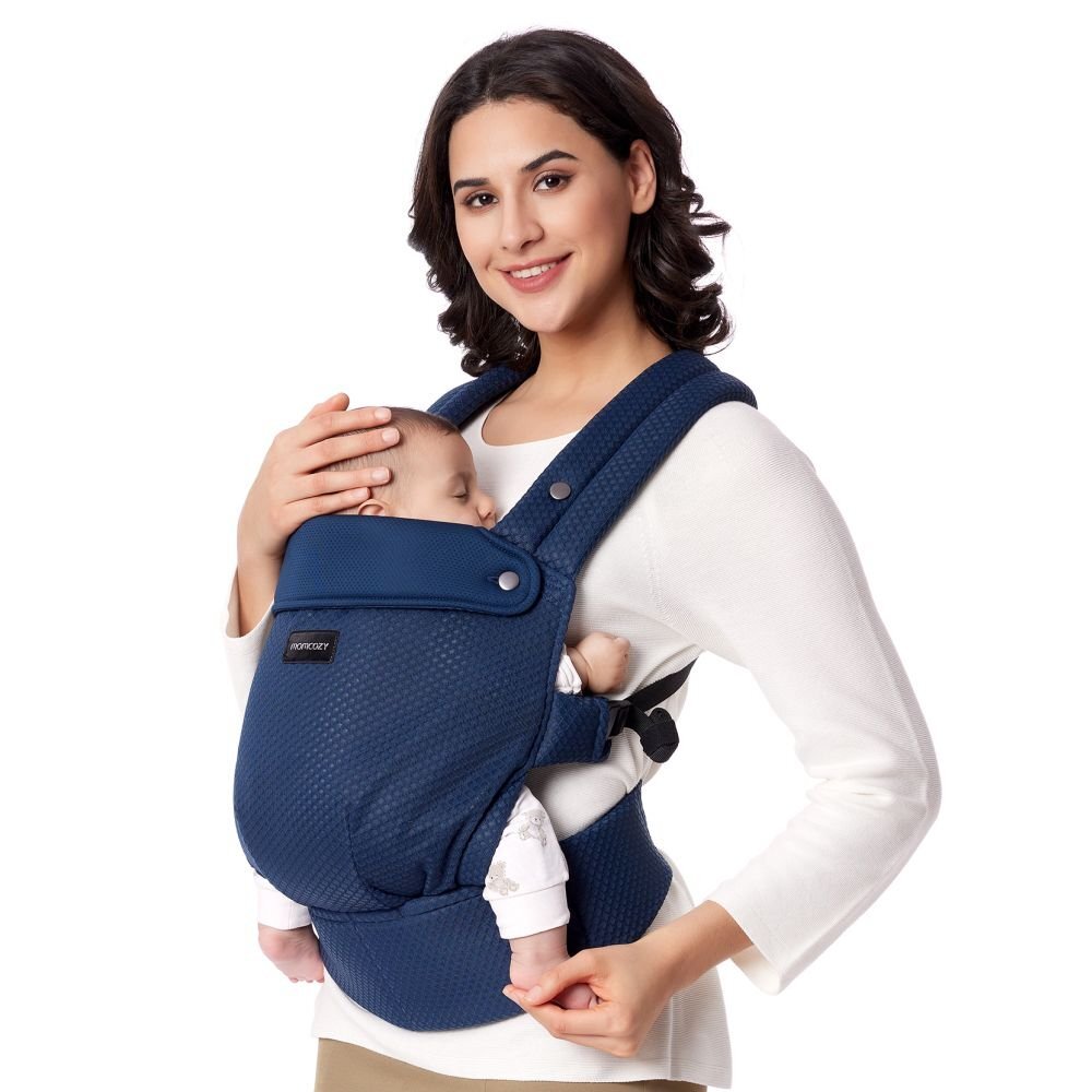 Momcozy Marsupiu pentru nou nascut Air Mesh blue