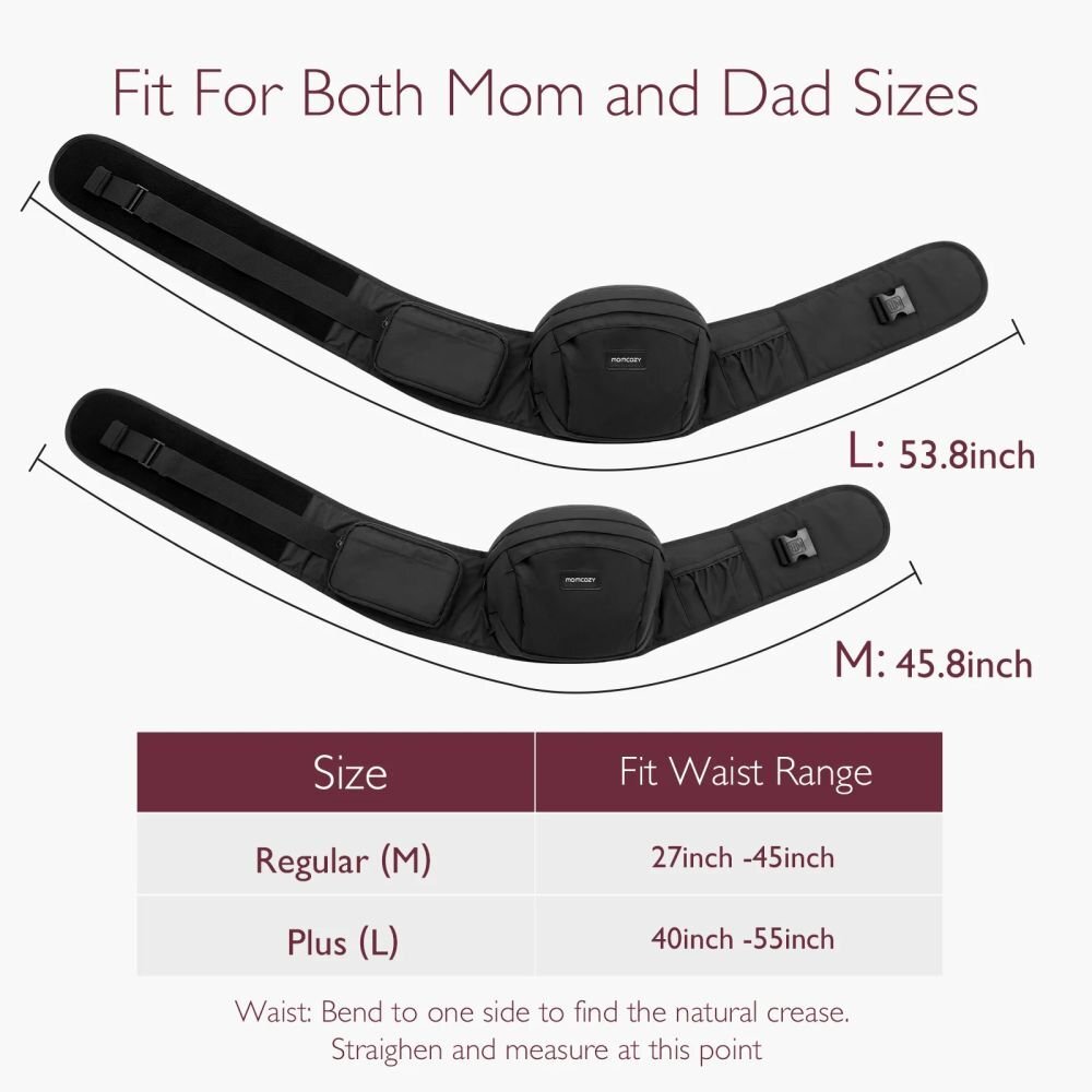 Momcozy Marsupiu tip Hip seat M black