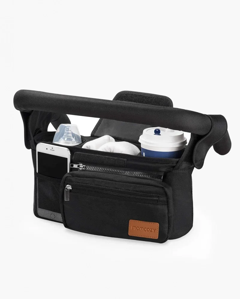 Momcozy Organizator universal pentru carucior cu suport pentru pahar