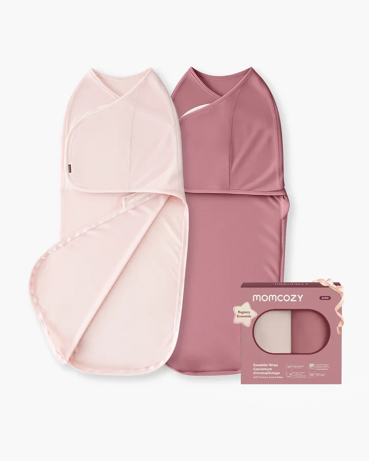 Momcozy Pachet de 2 saculeti Swaddle 0-3 luni Bloom