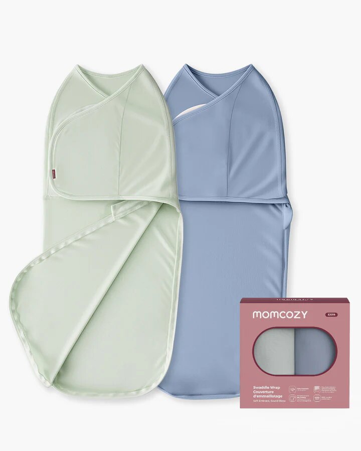 Momcozy Pachet de 2 saculeti Swaddle 0-3 luni Serenity