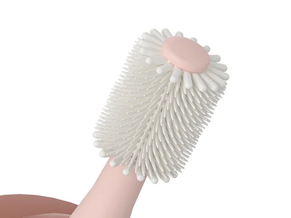 Momcozy Periuta de dinti din silicon 360 grade verde