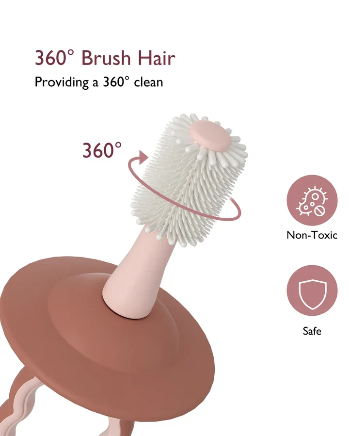 Momcozy Periuta de dinti din silicon 360 grade verde