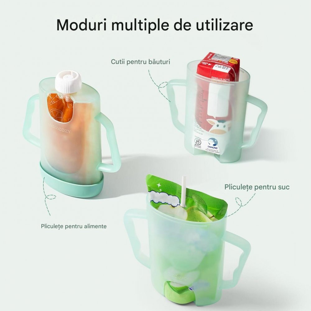 Momcozy Pungi reutilizabile pentru alimente fara BPA