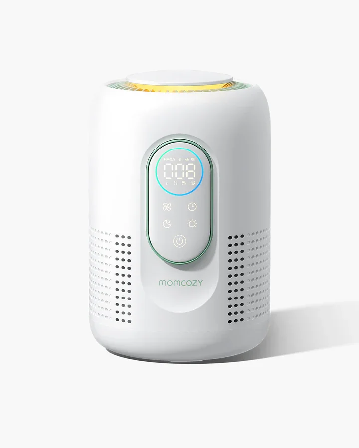 Momcozy Purificator de aer CozyBreath Baby Air cu filtru de carbon si lumina dimabila