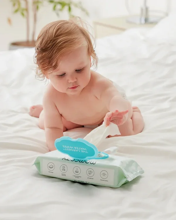 Momcozy Servetele umede hipoalergenice fara parfum pe baza de apa 60 bucati