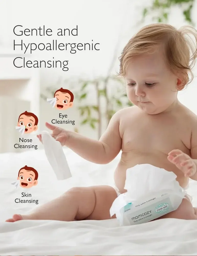 Momcozy Servetele umede saline pentru nas si fata Baby Booger 180 buc