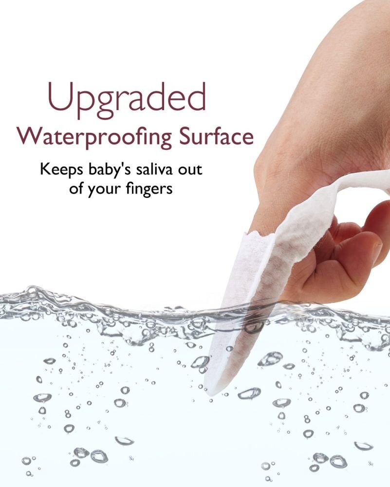 Momcozy Set 30 servetele orale tip degetar pentru bebelusi