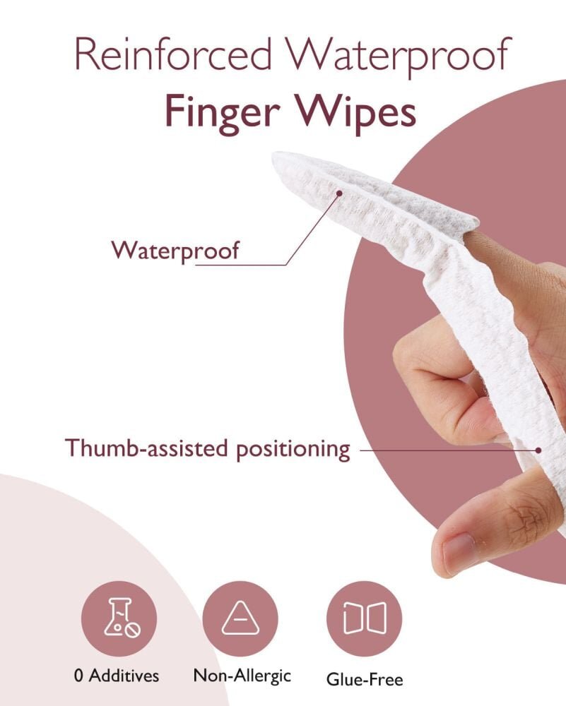 Momcozy Set 30 servetele orale tip degetar pentru bebelusi