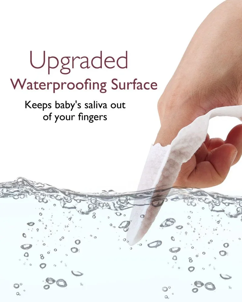 Momcozy Set 30 servetele orale tip degetar pentru bebelusi
